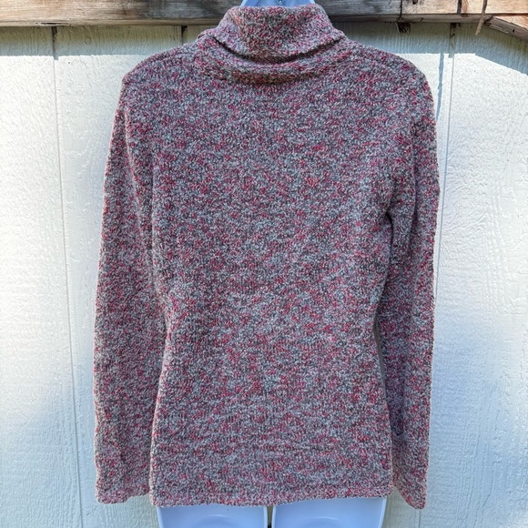 Sigrid Olsen Sport Women’s Pink Knit Pullover Cowl Neck Long Sleeve Sweater M - Picture 4 of 7